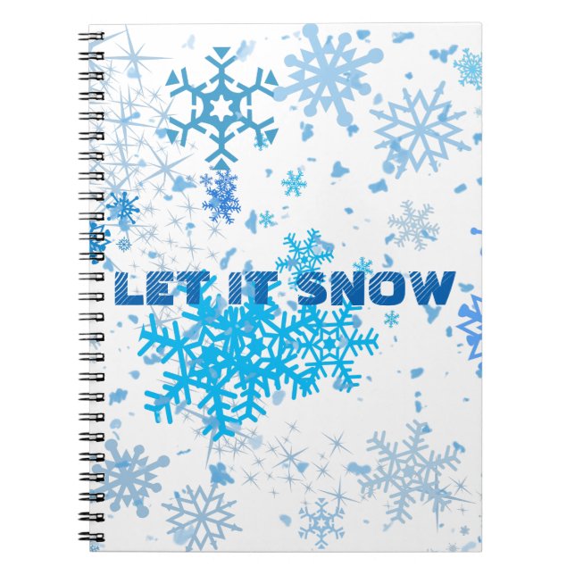 Caderno Espiral Natal Snowfall (Frente)