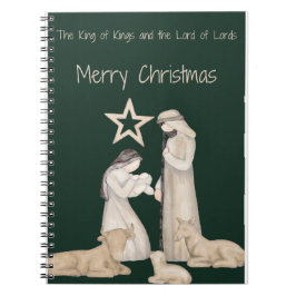 Caderno Espiral Natividade divina: A mais abençoada abraçada