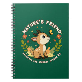 Caderno Espiral Nature's Friend Cute Fawn Woodland Animal