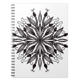 Caderno Espiral Natureza Do gótico Escuro E Branco