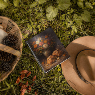 Caderno Espiral Natureza-Morta Floral com Pão de Muerto Monogram