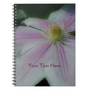 Caderno Espiral Natureza Personalizada de Flores Brancas
