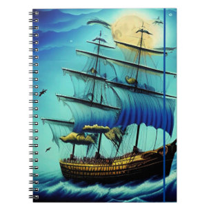 Caderno Espiral Náutica de alto navio