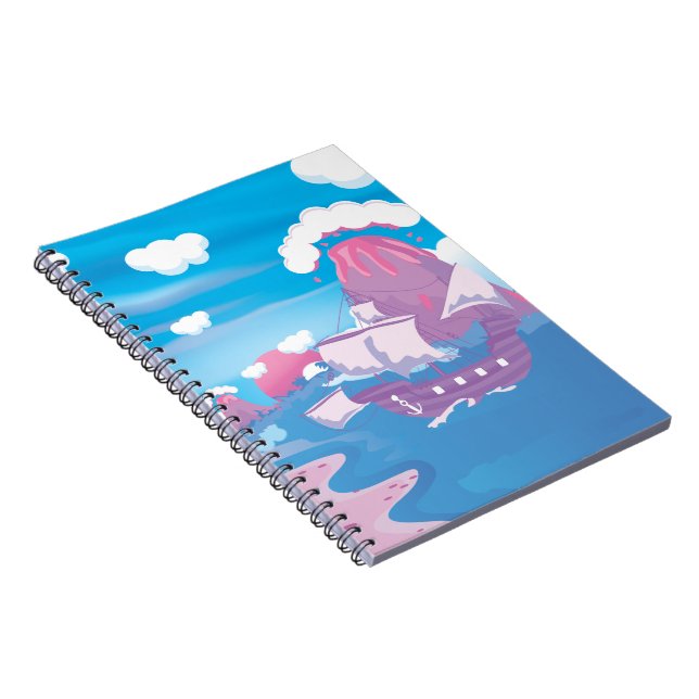 Caderno Espiral Navio Pirata (Lado Direito)