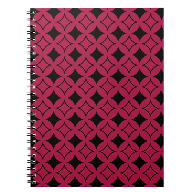 Caderno Espiral Navio vermelho e preto (Frente)