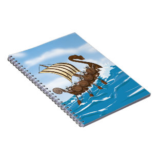 Caderno Espiral Navio Viking