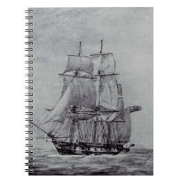 Caderno Espiral Navios Gráficos de Arte Fina Oceanic Trek