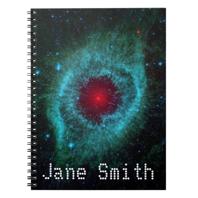 Caderno Espiral Nebula astronomia geek espacial de ciência (Frente)