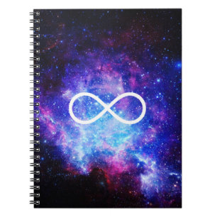 Caderno Espiral Nebulosa do símbolo da infinidade