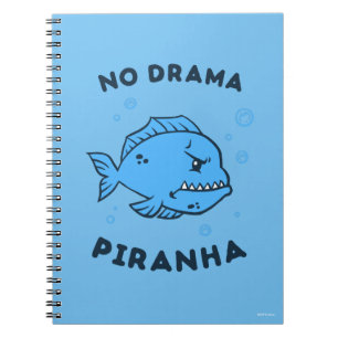 Caderno Espiral Nenhum Piranha do drama