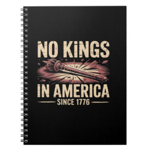 Caderno Espiral Nenhum Rei na América desde 1776 King Free Clássic