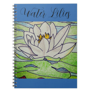Caderno Espiral Nenúfares