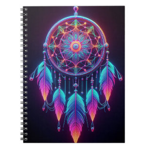 Caderno Espiral Neon Dreamcatcher