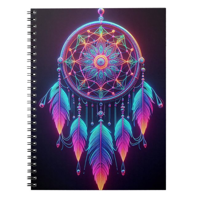 Caderno Espiral Neon Dreamcatcher (Frente)