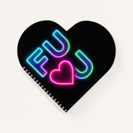 Caderno espiral neon FULU