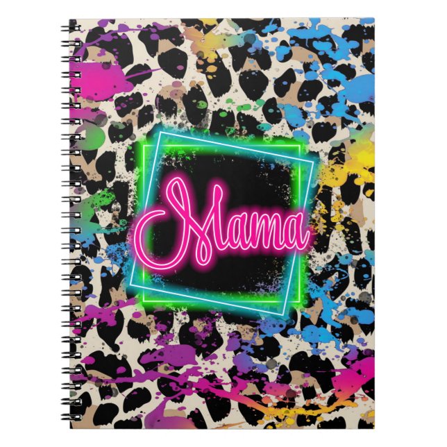 Caderno Espiral Neon Mama (Frente)