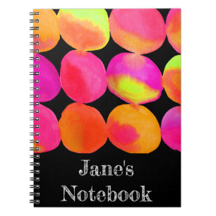 Caderno Espiral Neon Pop art