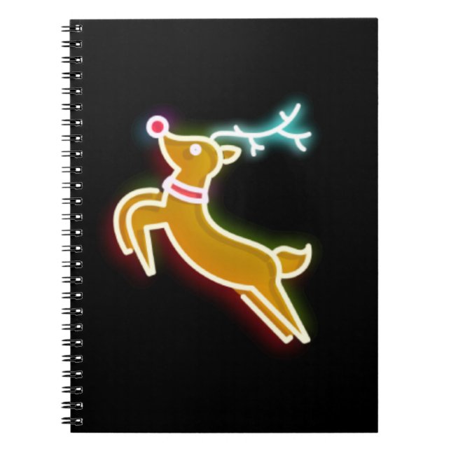 Caderno Espiral Neon Reindeer (Frente)