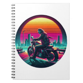 Caderno Espiral Neon Rider