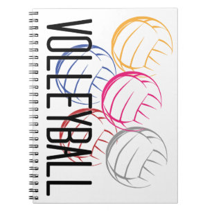 Caderno Espiral Neon Volleybolas