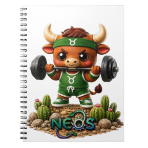 Caderno Espiral Neos Zodíaco Kawaii Touro
