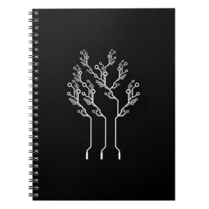 Caderno Espiral Nerd de Computador Elétrico para Engenheiro Mens