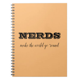 Caderno Espiral NERD fazem o mundo girar