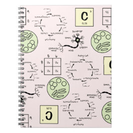 Caderno Espiral Nerd Neurônio de Células Genéticas de Professores 