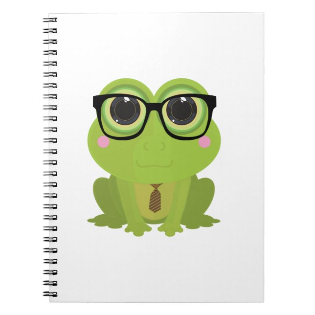 Caderno Espiral Nerd sapo (Frente)