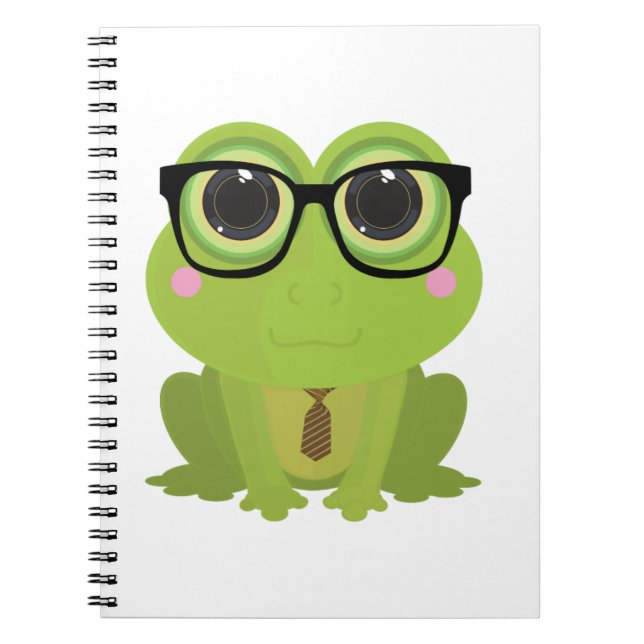 Caderno Espiral Nerd sapo (Frente)