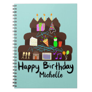 Caderno Espiral Nerdy Birthday Neural Network