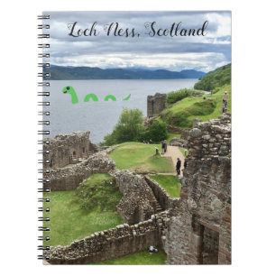 Caderno Espiral Nessie Loch Ness Monster, Escócia