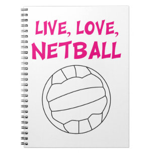 Caderno Espiral Netball vivo do amor