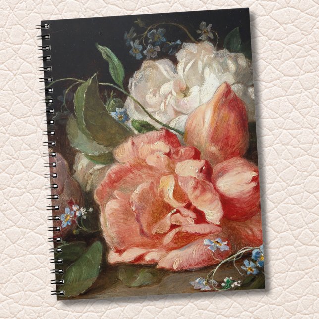 Caderno Espiral Neugebauer J. Um Buquê de Flores com Rosas... (Criador carregado)