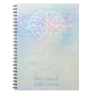 Caderno Espiral Neurodiversidade NeuroSpark Lixo Diário Design Pas