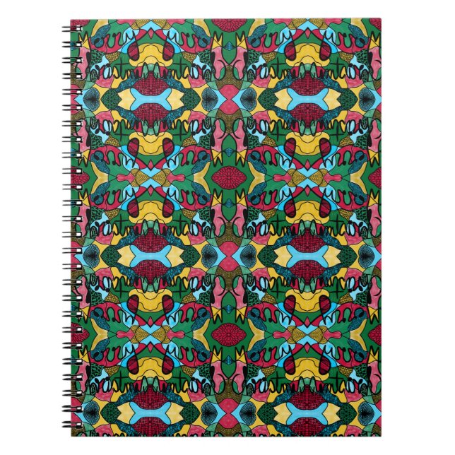 CADERNO ESPIRAL NEUROGRÁFICO E LINHA PRETA DO NATAL DE MERRÍCULA (Frente)