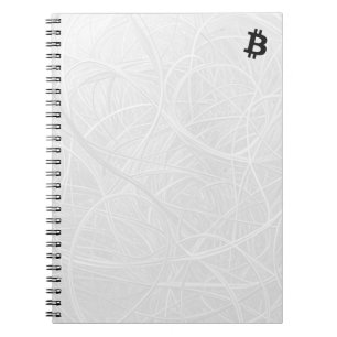 Caderno Espiral Neurônio Branco Bitcoin