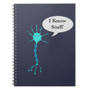 Caderno Espiral Neurônio Eu Sei Coisas