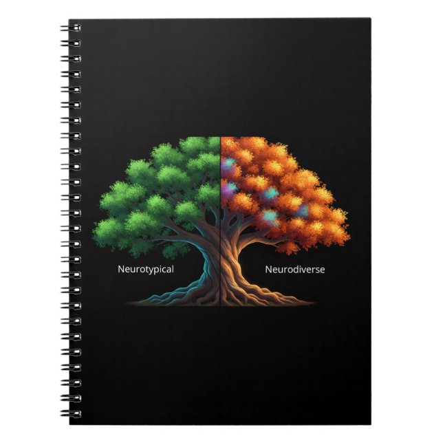 Caderno Espiral Neurotípico vs. Neurodiverso (Frente)