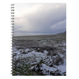 Caderno Espiral Neve Através Do Notebook Espiral Da Baía