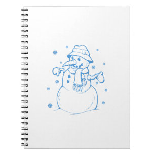 Caderno Espiral Neve azul