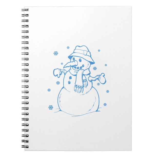 Caderno Espiral Neve azul (Frente)