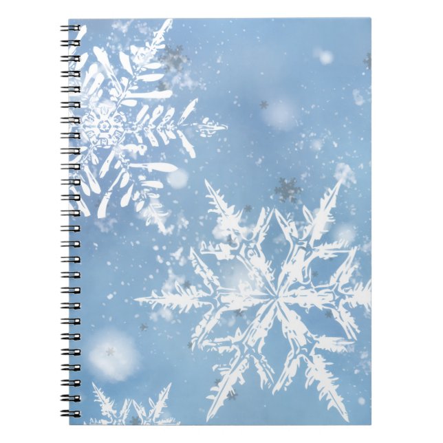 Caderno Espiral Neve de Natal Maravilhosa (Frente)