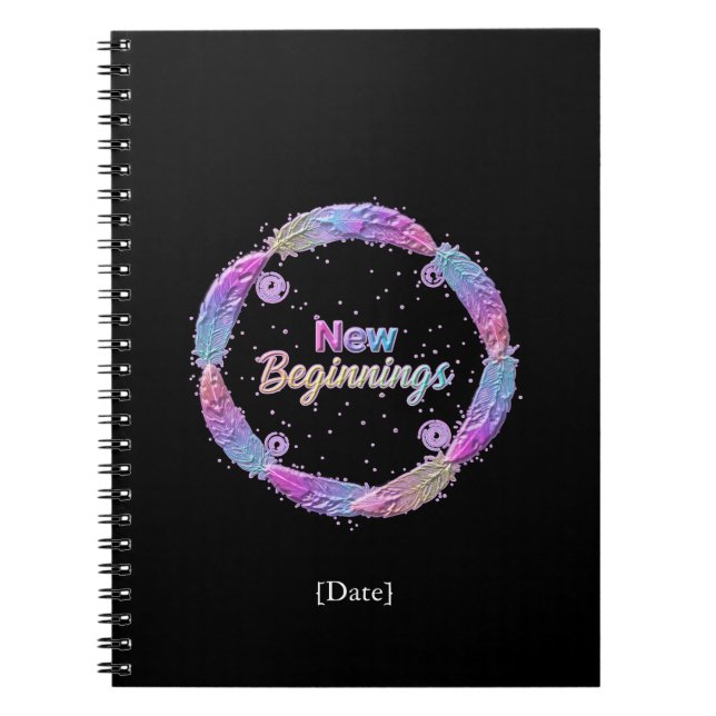 Caderno Espiral New Beginnings / Nuevos Comienzos 2027 (Frente)