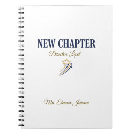 Caderno Espiral New Chapter Director Level Personalized