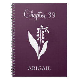 Caderno Espiral New Chapter Journal Lilly May Birth Flower