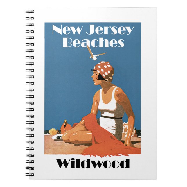 Caderno Espiral New Jersey Beaches ~ Wildwood (Frente)