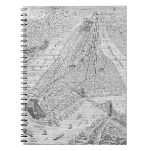 Caderno Espiral New York: Trem do EL, C1878
