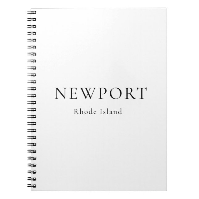 Caderno Espiral Newport Rhode Island Notebook  (Frente)