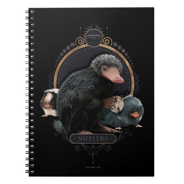 Caderno Espiral NIFFLER™ s Art Nouveau Retrato (Frente)